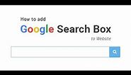 Add a Simple Google, Yahoo! or Bing Search Box to Your Website using HTML