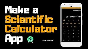 How to make a Scientific Calculator App | Android Project | Android Studio