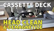How to clean and demagnetize the heads on your cassette deck - tape recorder