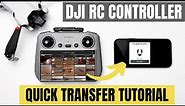 DJI RC Controller - How To Transfer Photos & Videos to Your Phone or Tablet