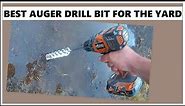 Auger drill bit for soil