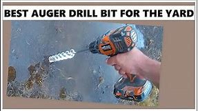 Auger drill bit for soil