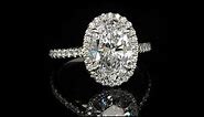 Tiffany & Co. 1.69ct D/VS2 Oval Diamond Soleste Halo Engagement Ring