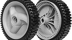 ranwin 583719501 Front Drive Wheels Fit for Craftsman Mower - Front Tires Wheels Fit for Craftsman & HU Self Propelled Lawn Mower Tractor, Replace 532402657 194231X460, 2 Pack