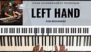 4 Left Hand Piano CHORD PATTERNS for Beginners