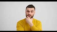 Man thinking stock video|thinking|man with beard thinking|stock video|Pixadisc|copyright free video|