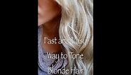 Tone your hair to an icy blonde using brown box dye|Really works!