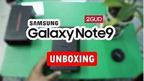 Samsung Galaxy Note 9 unboxing | Flipkart 2gud | Refurbished (Unboxed - new)