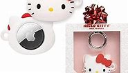 iFace Sanrio Friends Special Edition Silicone Protective Cover Designed for Apple AirTags [Cute Character Case] [Carabiner Keychain Clip Included] - Hello Kitty