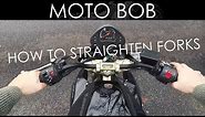 Motorcycle Fork & Handlebar Alignment: How To Straighten