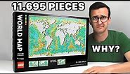 BIGGEST LEGO SET EVER!! -- LEGO ART 31203 WORLD MAP REVIEW