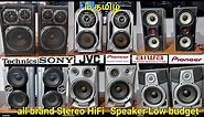 Sony Pioneer JVC Aiwa Technics HiFi Stereo 3way Speaker System low budget