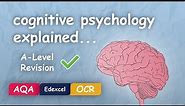 What is Cognitive Psychology? #Alevel #Revision (Themes in Psychology Explained)