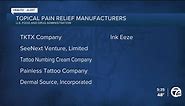 FDA warns of some over-the-counter topical pain relief products