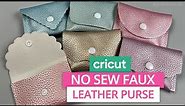 DIY LEATHER PURSE WITH CRICUT FOR BEGINNERS