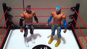 WWE ACTION INSIDER: Hunico Sin Cara Negro Figure review Mattel basic 18 "grims toy show"