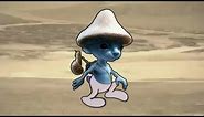 Blue Smurf cat walking meme (we live we love we lie)