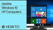 Update Windows 10 | HP Computers | HP Support