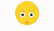 Flushed Face Emoji with Alpha Channel