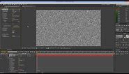 After Effects Tutorial: TV Noise Effect
