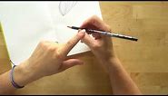 How to hold your pencil for drawing and writing