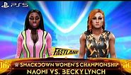 Naomi vs Becky Lynch | WWE SmackDown Women's Championship - WWE 2K19 PS5