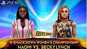 Naomi vs Becky Lynch | WWE SmackDown Women's Championship - WWE 2K19 PS5
