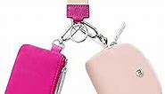 Keychain Wallet - Mini Zip Around Wristlet Wallets for Women - Detachable Dual Pouch Wristlet Portable Coin Purse - Mini Purse - Small Wallets for Women Men