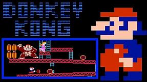 Donkey Kong (FC · Famicom / NES) video game port | 7-loop (21 levels) session for 1 player 🎮🦍