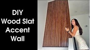 How to Build a Wood Slat Accent Wall | DIY Modern Design