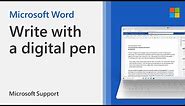 How to draw or write in a Word document with a digital pen | Microsoft | Office 365
