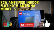 UNBOXING - RCA Amplified indoor flat HDTV antenna Model: ANT1560E