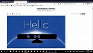 Tutorial - using Kinect SDK with Visual Studio