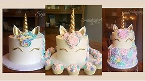 How to Make SIMPLE Edible Unicorn Horns, Ears and Eyes for Beginners and Pros! | Cake Decorating