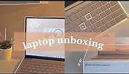 laptop unboxing | Microsoft surface go | 🌷✨🌱