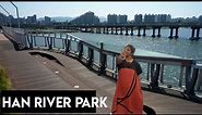 [4K] Han river park | walking Han river park| Cycling |Yeouido Seoul, Korea|여의도 한강 공원