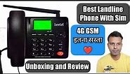 Beetel Landline Phone Unboxing and Review | Best GSM Landline Phone For Home | Landline Phone