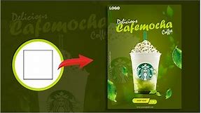 Latest Design of Starbucks Green tea Coffee Poster for Social media advertisement - GFXDesigner