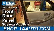 How To Remove Front Door Panel 98-99 Toyota Avalon