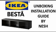 BESTÅ TV bench from IKEA | black-brown180x40x38 cm | Complete Installation Guide