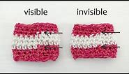 HOW TO CROCHET AN INVISIBLE COLOR CHANGE