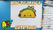 How to Draw a CUTE TACO