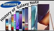 History of the Samsung Galaxy Note || Samsung Galaxy Note Evolution (Updated)
