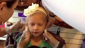 Ear Piercing at Claire's (6 years old)