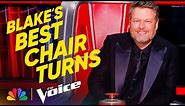 Blake Shelton's Best Blind Audition Chair Turns | The Voice | NBC