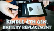 How to replace Amazon Kindle 4th generation battery