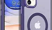 BENTOBEN iPhone 11 Phone Case, Phone case iPhone 11 Magnetic Case [Compatible with MagSafe] Translucent Matte Slim Shockproof Anti-Fingerprint Anti-Scratch Protective Cover for iPhone 11 6.1’’ Purple