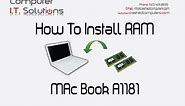 How to Upgrade & Install RAM on Apple Macbook A1181
