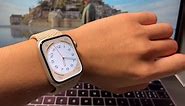Apple Watch Series 8 米色编织表带开箱