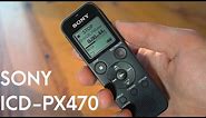 Sony ICD PX470 Digital Audio Recorder Review